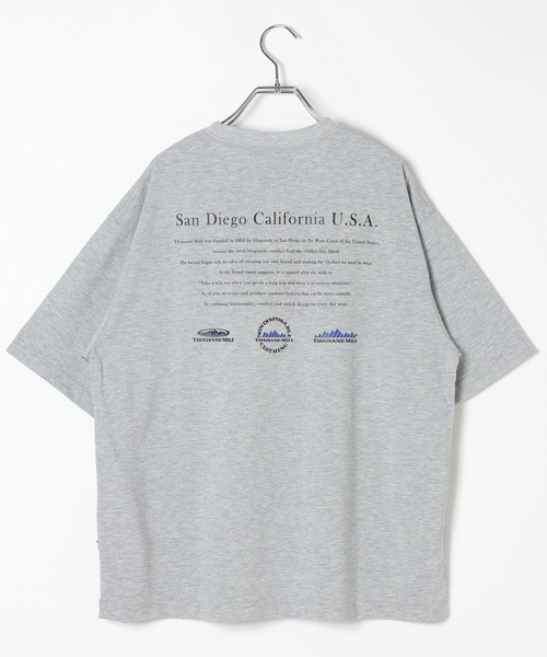 THOUSAND MILE(サウザンドマイル)の「【THOUSAND MILE(サウザンドマイル)】ロゴバックプリントTシャツ(Tシャツ/カットソー・メンズ・ブラック/ホワイト/グレー・LARGE/MEDIUM)」の16枚目の写真