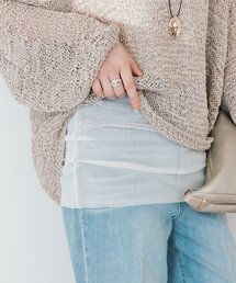 RIVE DROITE | 予約【軽やかな抜け感を演出】チュールキリカエタンクトップ(タンクトップ)