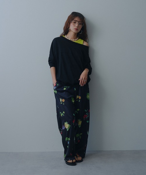 bohmal(ボマール)の「【接触冷感】【イージーケア】マルチウェイルーズTシャツ(Tシャツ/カットソー・レディース・ホワイト/ブルー/ブラック/ライム・FREE)」の15枚目の写真