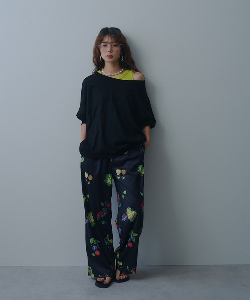 bohmal(ボマール)の「【接触冷感】【イージーケア】マルチウェイルーズTシャツ(Tシャツ/カットソー・レディース・ホワイト/ブルー/ブラック/ライム・FREE)」の17枚目の写真