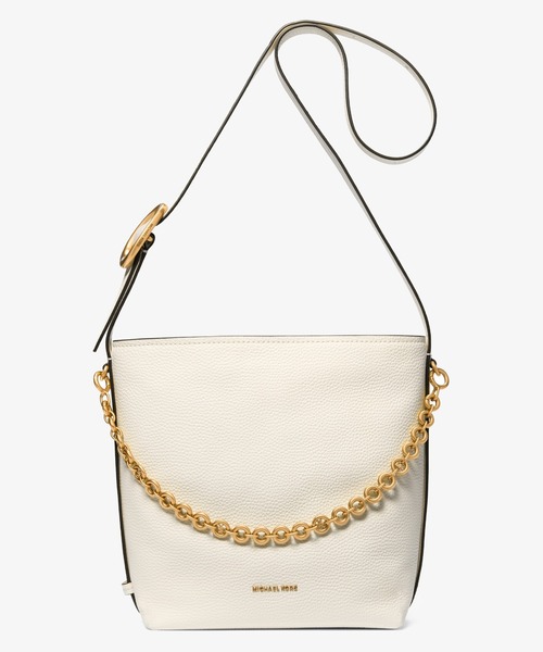 MICHAEL KORS(マイケルコース)の「NOLITA ペブルレザー チェーン バケットバッグ ショルダートート スモール(ショルダーバッグ・レディース・ホワイト系・FREE)」の1枚目の写真