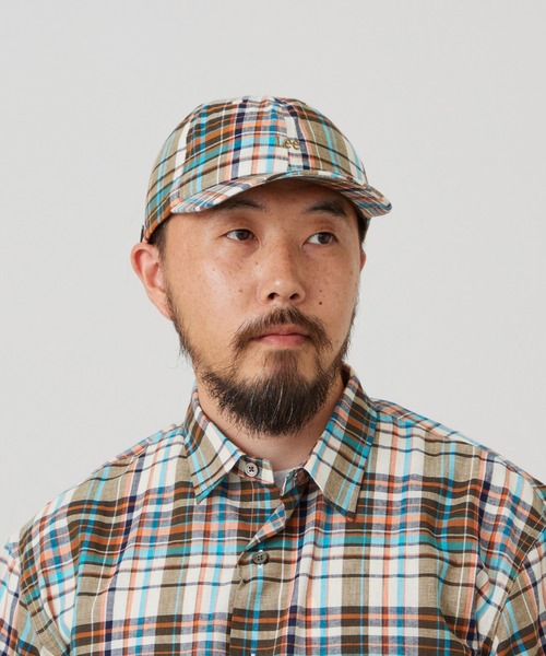 Lee(リー)の「Lee/リー ハーフスリーブサファリシャツ ライトウエイトマドラスチェック(シャツ/ブラウス・メンズ・ネイビー/レッド/オレンジ・SMALL/MEDIUM/LARGE/X-LARGE)」の14枚目の写真