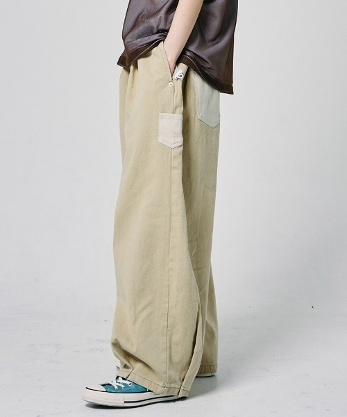 EFFECTEN(エフェクテン)の「mp15128-Wide work pants バルーンワークパンツ(efdig-11)(その他パンツ・メンズ・ネイビー/ベージュ・S/M/L)」の20枚目の写真