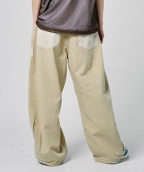 EFFECTEN(エフェクテン)の「mp15128-Wide work pants バルーンワークパンツ(efdig-11)(その他パンツ・メンズ・ネイビー/ベージュ・S/M/L)」の19枚目の写真