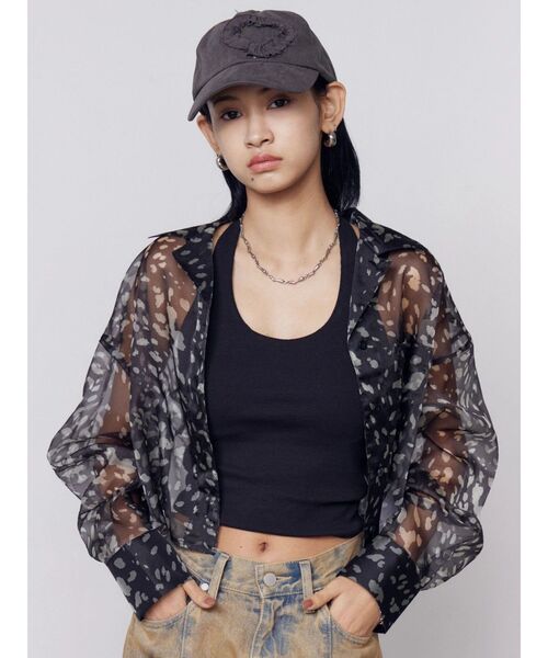 EMODA（エモダ）の「フリルパッチキャップ（キャップ・レディース・ブラック/レッド・FREE）」の9枚目の写真