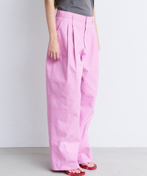 LE CIEL BLEU(ルシェルブルー)の「グロスフィニッシュチノパンツ / Gloss-Finish Chino Pants(その他パンツ・レディース・ピンク/グレー・38/34/36)」の19枚目の写真