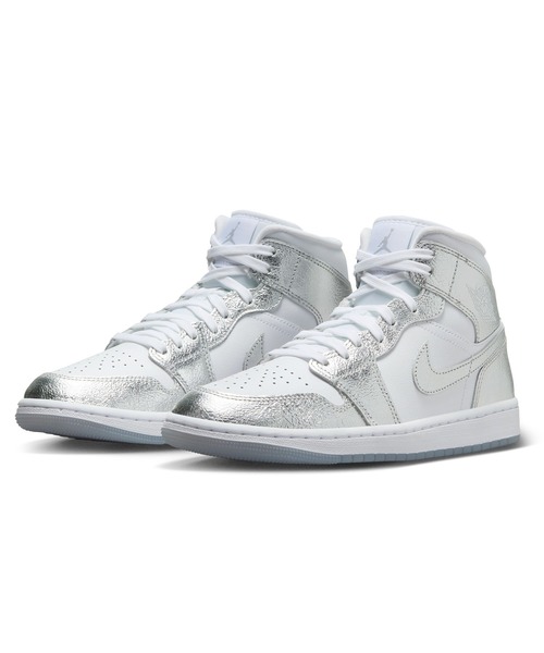 JORDAN BRAND(ジョーダンブランド)の「JORDAN BRAND W AIR JORDAN 1 MID SE FN5031-100(スニーカー・メンズ・シルバー・24cm/24.5cm/23.5cm)」の9枚目の写真