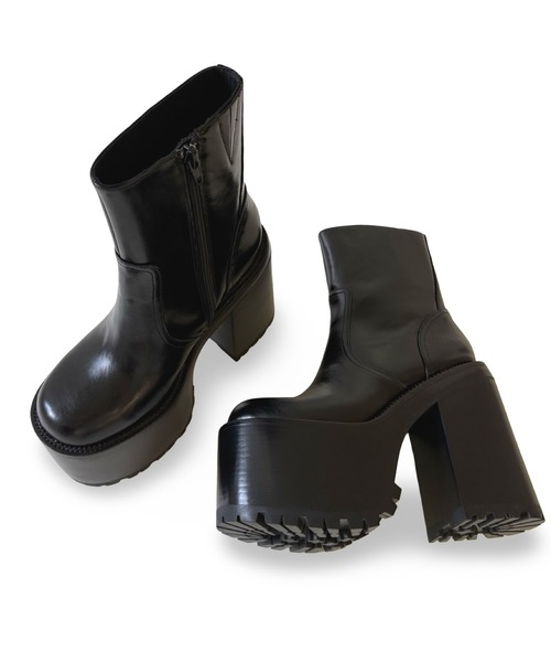 Jeffrey Campbell（ジェフリーキャンベル）の「厚底 ミドルショートブーツ（ブーツ・レディース・ブラック・37/36/39/38）」の6枚目の写真