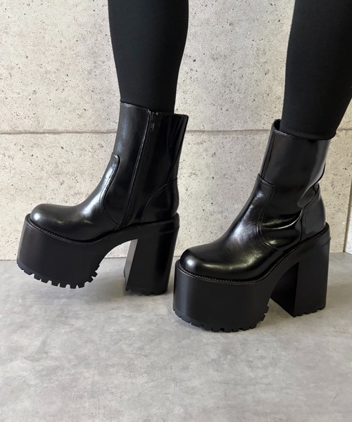 最新モデル/JOYRIDE TGFブーツ JBT3720T/BLK/29.0cm 厚底 ミドルショートブーツ Jeffrey Campbell│Jeffrey Campbell