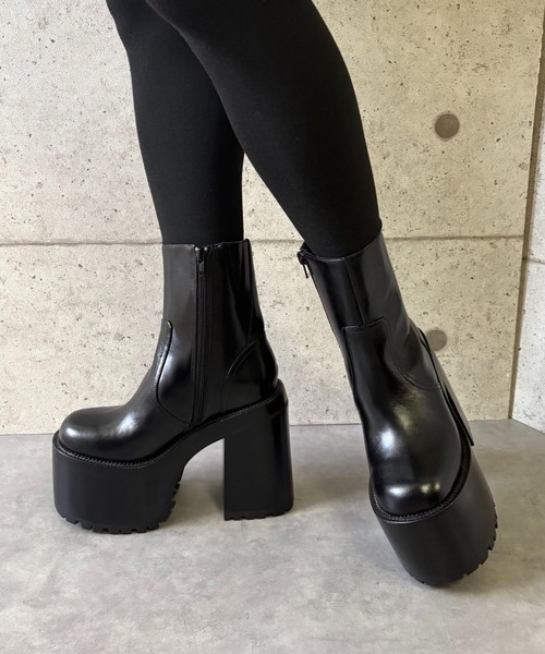 Jeffrey Campbell（ジェフリーキャンベル）の「厚底 ミドルショートブーツ（ブーツ・レディース・ブラック・37/36/39/38）」の11枚目の写真