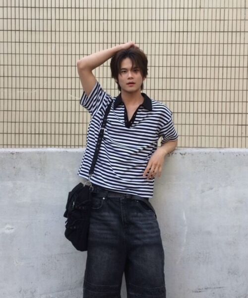 ROARINGRAD(ロアリングラド)の「W.ストライプポロTシャツブラック(ポロシャツ・レディース・その他・MEDIUM/LARGE)」の11枚目の写真