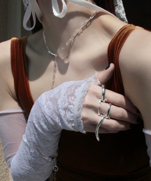 Soierie（ソワリー）の「プラクティカル ラリエット / Practical lariat（ネックレス・レディース・ゴールド/シルバー/シルバー×ゴールド・FREE）」の2枚目の写真