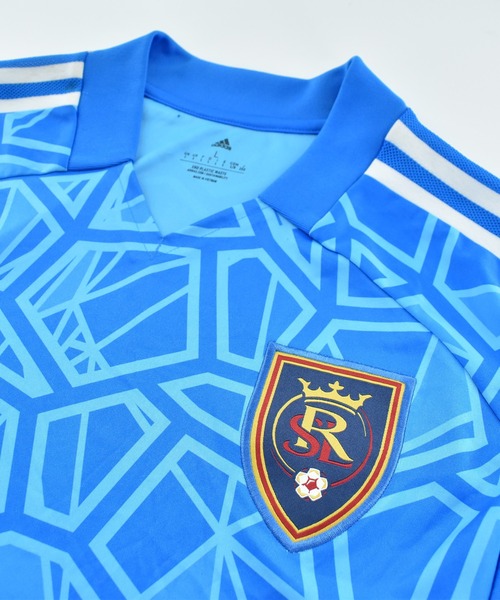 LABORATORY R(ラボラトリーアール)の「【USED】adidas “Real Salt Lake” ゲームシャツ(Tシャツ/カットソー・メンズ・ブルー・LARGE)」の2枚目の写真
