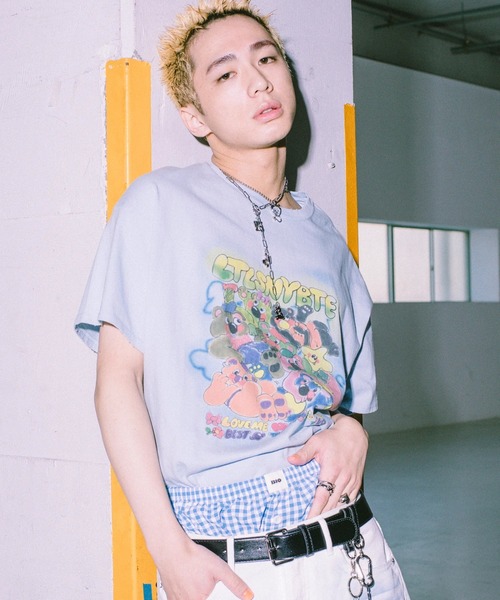 Little sunny bite(リトルサニーバイト)の「littlesunnybite/リトルサニーバイト/anna hopman animal big tee(Tシャツ/カットソー・レディース・ブルー/ホワイト/ブラック・S/M)」の3枚目の写真
