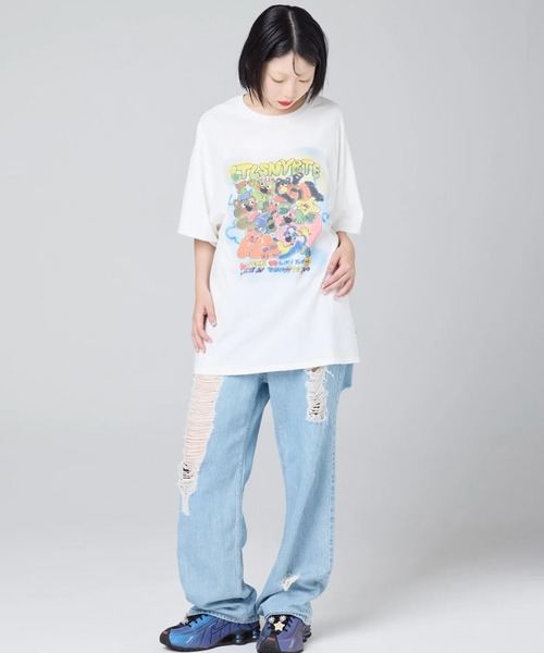 Little sunny bite(リトルサニーバイト)の「littlesunnybite/リトルサニーバイト/anna hopman animal big tee(Tシャツ/カットソー・レディース・ブルー/ホワイト/ブラック・S/M)」の4枚目の写真