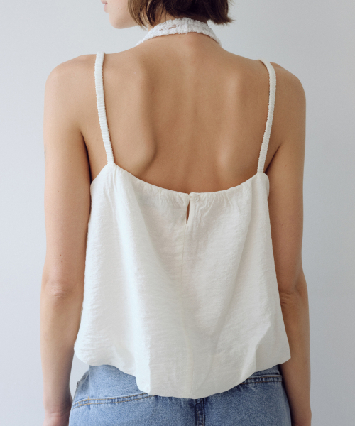 URAGO(ユラーゴ)の「Balloon sleeveless blouse(シャツ/ブラウス・レディース・ブラック/Cream・FREE)」の4枚目の写真