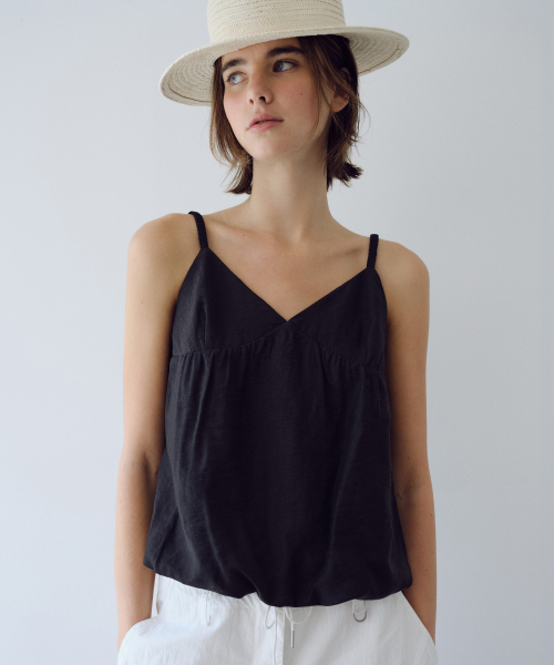 URAGO(ユラーゴ)の「Balloon sleeveless blouse(シャツ/ブラウス・レディース・ブラック/Cream・FREE)」の6枚目の写真