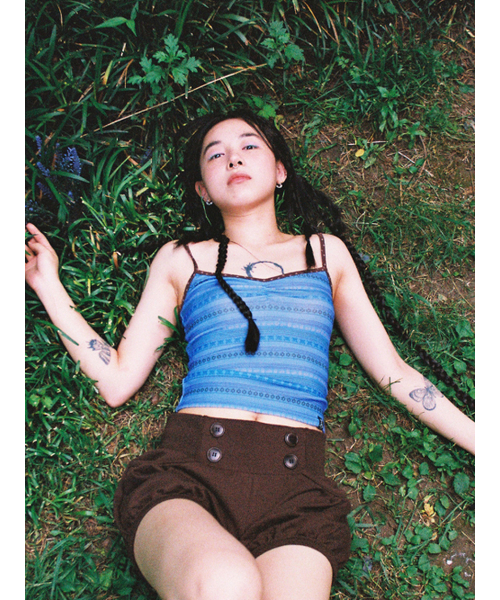 EXPIRED GIRL(エクスパイアードガール)の「Multi Stripe Tank Blueberry(Tシャツ/カットソー・レディース・その他・FREE)」の3枚目の写真