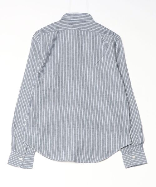 POLO RALPH LAUREN(ポロ ラルフ ローレン)の「クラシック フィット ストライプド シアサッカー シャツ(シャツ/ブラウス・メンズ・ネイビー系1・L/M/S/XL/XS/XXL)」の4枚目の写真