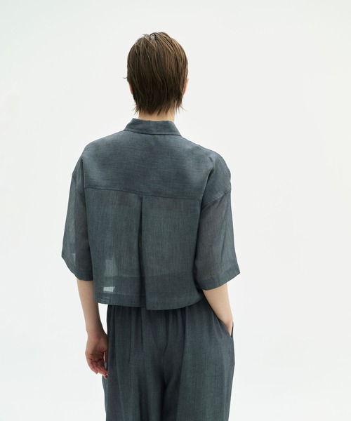 N.O.R.C(ノーク)の「シアーデニムCPOシャツ(シャツ/ブラウス・レディース・インディゴブルー/ブラック・フリー)」の16枚目の写真