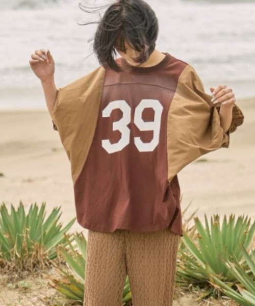 enhaut(アンオート)の「天竺編み 袖ボリュームドルマンT(Tシャツ/カットソー・レディース・ブラウン/アイボリー/チャコールグレー・FREE)」の19枚目の写真