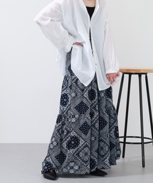 crossi（クロッシー）の「バンダナ柄ティアードマキシスカート（スカート）」