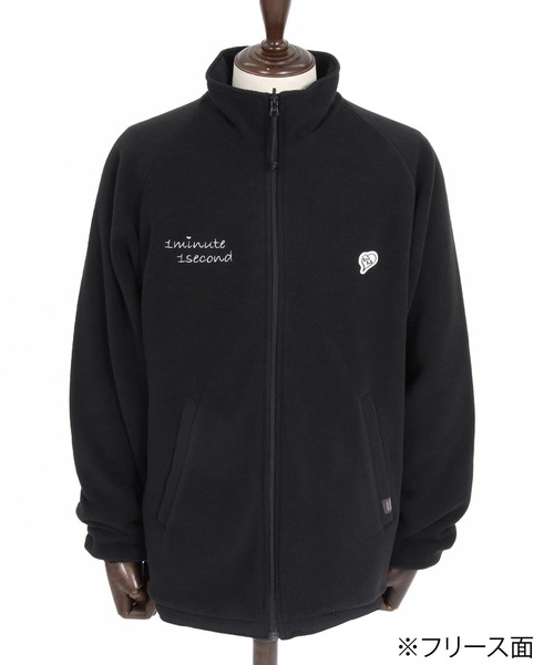 1minute 1second（ワンミニットワンセカンド）の「mj11692-cursive embroidery reversible jacket リバーシブルブルゾン(1M26A220)（ブルゾン・メンズ・ネイビー/ブラック・M/L/XL）」の13枚目の写真