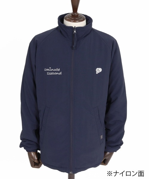 1minute 1second（ワンミニットワンセカンド）の「mj11692-cursive embroidery reversible jacket リバーシブルブルゾン(1M26A220)（ブルゾン・メンズ・ネイビー/ブラック・M/L/XL）」の14枚目の写真
