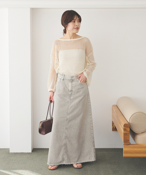 Spick & Span(スピックアンドスパン)の「《別注 / 追加》upper hights/アッパーハイツ THE FLORENCE*(スカート・レディース・ベージュ・MEDIUM/SMALL)」の14枚目の写真