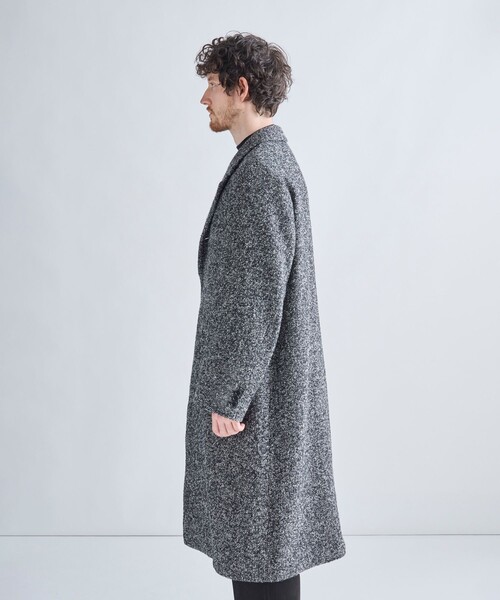 MEN'S BIGI(メンズビギ)の「【BASED ON MEN'S BIGI HERITAGE】ヘリンボーン シングルチェスターコート(チェスターコート・メンズ・ブラック系その他・02/03)」の5枚目の写真