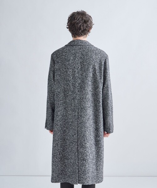 MEN'S BIGI(メンズビギ)の「【BASED ON MEN'S BIGI HERITAGE】ヘリンボーン シングルチェスターコート(チェスターコート・メンズ・ブラック系その他・02/03)」の6枚目の写真