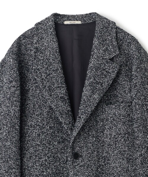 MEN'S BIGI(メンズビギ)の「【BASED ON MEN'S BIGI HERITAGE】ヘリンボーン シングルチェスターコート(チェスターコート・メンズ・ブラック系その他・02/03)」の10枚目の写真