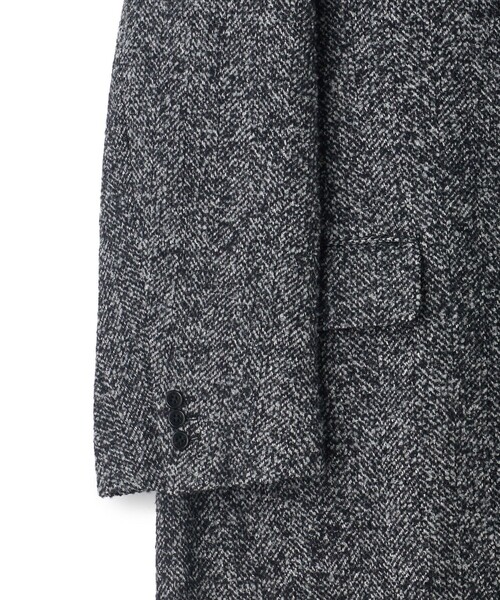 MEN'S BIGI(メンズビギ)の「【BASED ON MEN'S BIGI HERITAGE】ヘリンボーン シングルチェスターコート(チェスターコート・メンズ・ブラック系その他・02/03)」の11枚目の写真