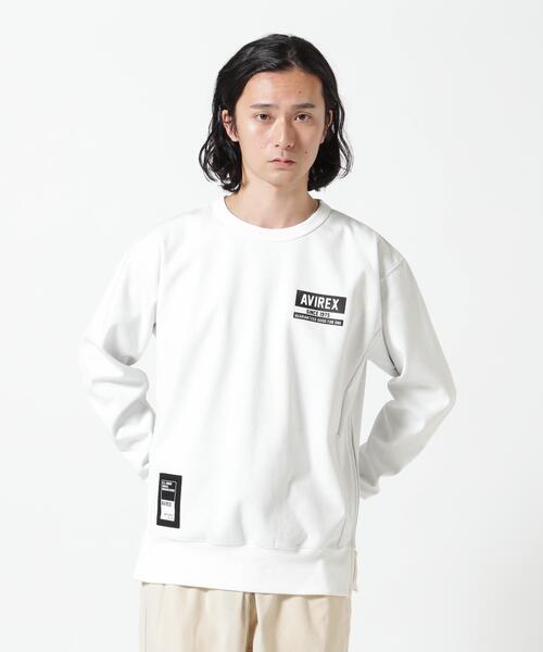 AVIREX（アヴィレックス）の「《WEB&DEPOT限定》BONDING CREW NECK SWEAT / ボンディング クルーネック スウェット / AVIREX / アヴィレックス（スウェット・メンズ・グレー/ブラック/ホワイト・MEDIUM/XX-LARGE/X-LARGE/LARGE）」の2枚目の写真