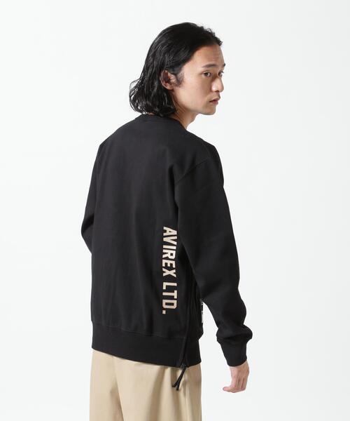 AVIREX（アヴィレックス）の「《WEB&DEPOT限定》BONDING CREW NECK SWEAT / ボンディング クルーネック スウェット / AVIREX / アヴィレックス（スウェット・メンズ・グレー/ブラック/ホワイト・MEDIUM/XX-LARGE/X-LARGE/LARGE）」の4枚目の写真