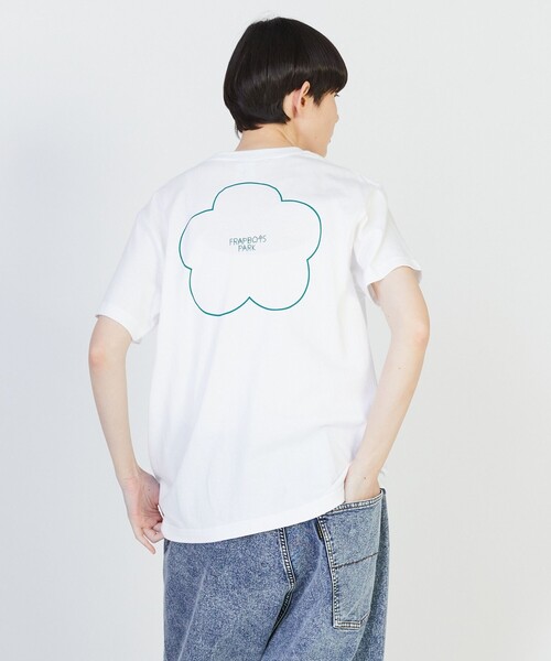 FRAPBOIS PARK(フラボアパーク)の「ニューパーキーT(Tシャツ/カットソー・レディース・ホワイト/チャコールグレー/ピンク・1/2)」の4枚目の写真