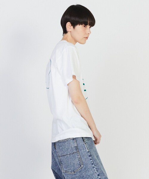 FRAPBOIS PARK(フラボアパーク)の「ニューパーキーT(Tシャツ/カットソー・レディース・ホワイト/チャコールグレー/ピンク・1/2)」の5枚目の写真