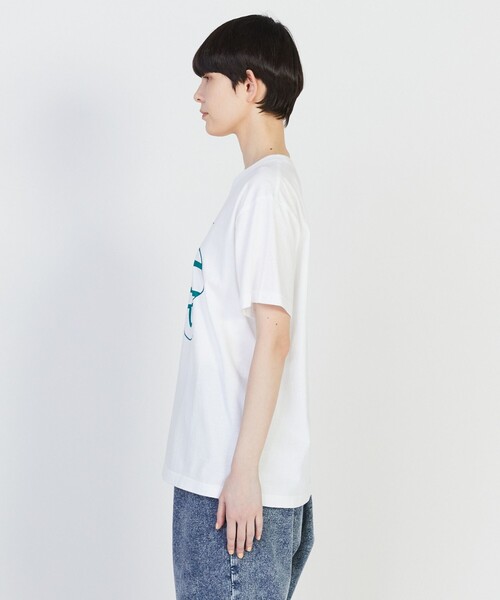 FRAPBOIS PARK(フラボアパーク)の「ニューパーキーT(Tシャツ/カットソー・レディース・ホワイト/チャコールグレー/ピンク・1/2)」の6枚目の写真