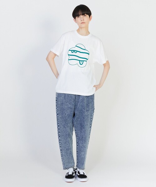 FRAPBOIS PARK(フラボアパーク)の「ニューパーキーT(Tシャツ/カットソー・レディース・ホワイト/チャコールグレー/ピンク・1/2)」の7枚目の写真