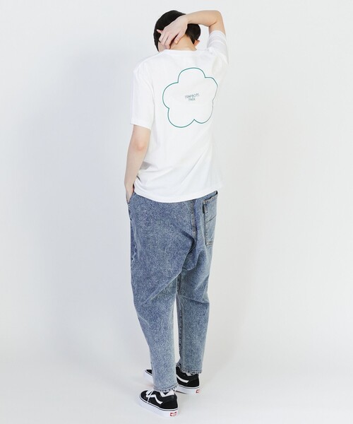 FRAPBOIS PARK(フラボアパーク)の「ニューパーキーT(Tシャツ/カットソー・レディース・ホワイト/チャコールグレー/ピンク・1/2)」の8枚目の写真