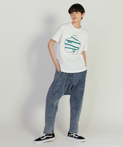 FRAPBOIS PARK(フラボアパーク)の「ニューパーキーT(Tシャツ/カットソー・レディース・ホワイト/チャコールグレー/ピンク・1/2)」の9枚目の写真