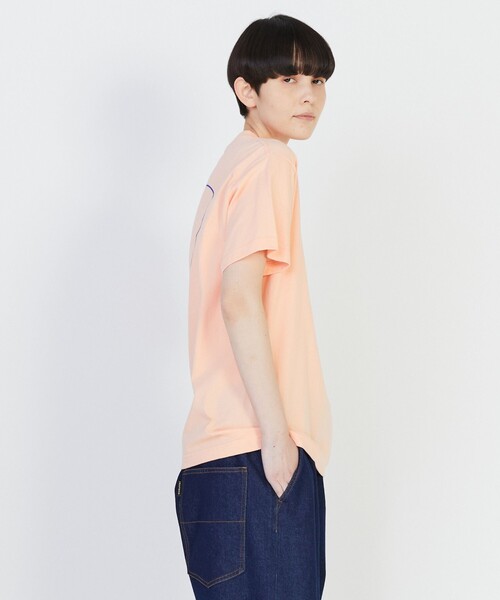 FRAPBOIS PARK(フラボアパーク)の「ニューパーキーT(Tシャツ/カットソー・レディース・ホワイト/チャコールグレー/ピンク・1/2)」の12枚目の写真