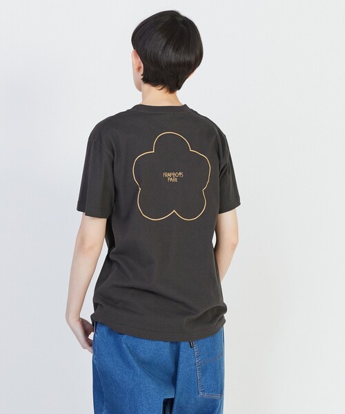 FRAPBOIS PARK(フラボアパーク)の「ニューパーキーT(Tシャツ/カットソー・レディース・ホワイト/チャコールグレー/ピンク・1/2)」の16枚目の写真