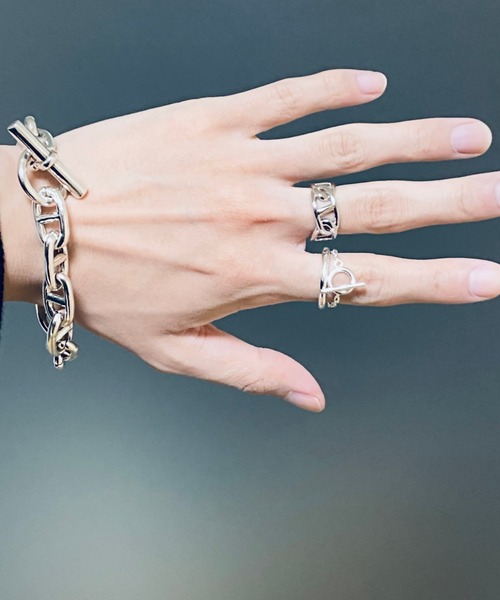 NOEL(ノエル)の「Anchor Chain Ring Ⅱ #357 フリーサイズリング(リング・メンズ・シルバー・FREE)」の7枚目の写真