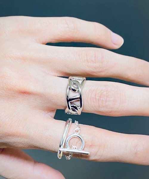 NOEL(ノエル)の「Anchor Chain Ring Ⅱ #357 フリーサイズリング(リング・メンズ・シルバー・FREE)」の8枚目の写真