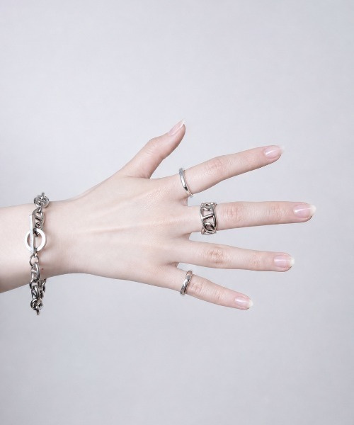 NOEL(ノエル)の「Anchor Chain Ring Ⅱ #357 フリーサイズリング(リング・メンズ・シルバー・FREE)」の9枚目の写真