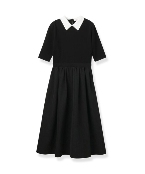 DRESSTERIOR(ドレステリア)の「バイカラーニットコンビワンピース(ワンピース・レディース・ブラック系4・38/36)」の2枚目の写真