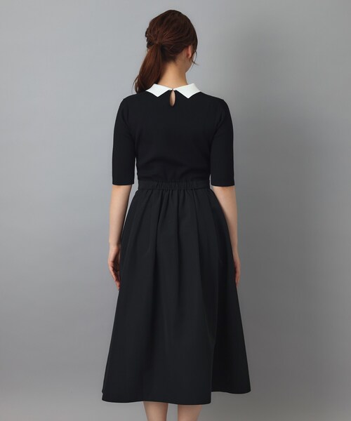 DRESSTERIOR(ドレステリア)の「バイカラーニットコンビワンピース(ワンピース・レディース・ブラック系4・38/36)」の20枚目の写真