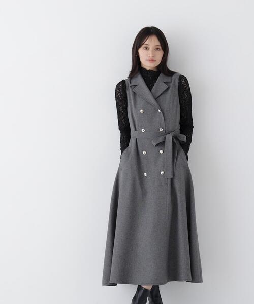 NATURAL BEAUTY BASIC（ナチュラルビューティーベーシック）の「ハイネックレースカットソー（Tシャツ/カットソー・レディース・オフホワイト/ブラック/ラベンダー・ﾌﾘ-）」の19枚目の写真