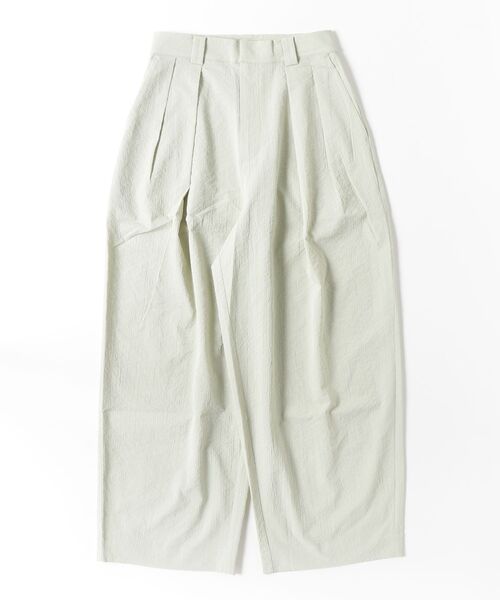 anuke（アンヌーク）の「Sucker Tuck Pants 62610721（その他パンツ・メンズ・オフホワイト/チャコールグレー/ライトグリーン・36/38）」の3枚目の写真